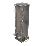 4.5" Square Gooseneck Sleeve with Set Bolts - 5" OD x 4.5" ID x 20" Tall - SH-GN45P