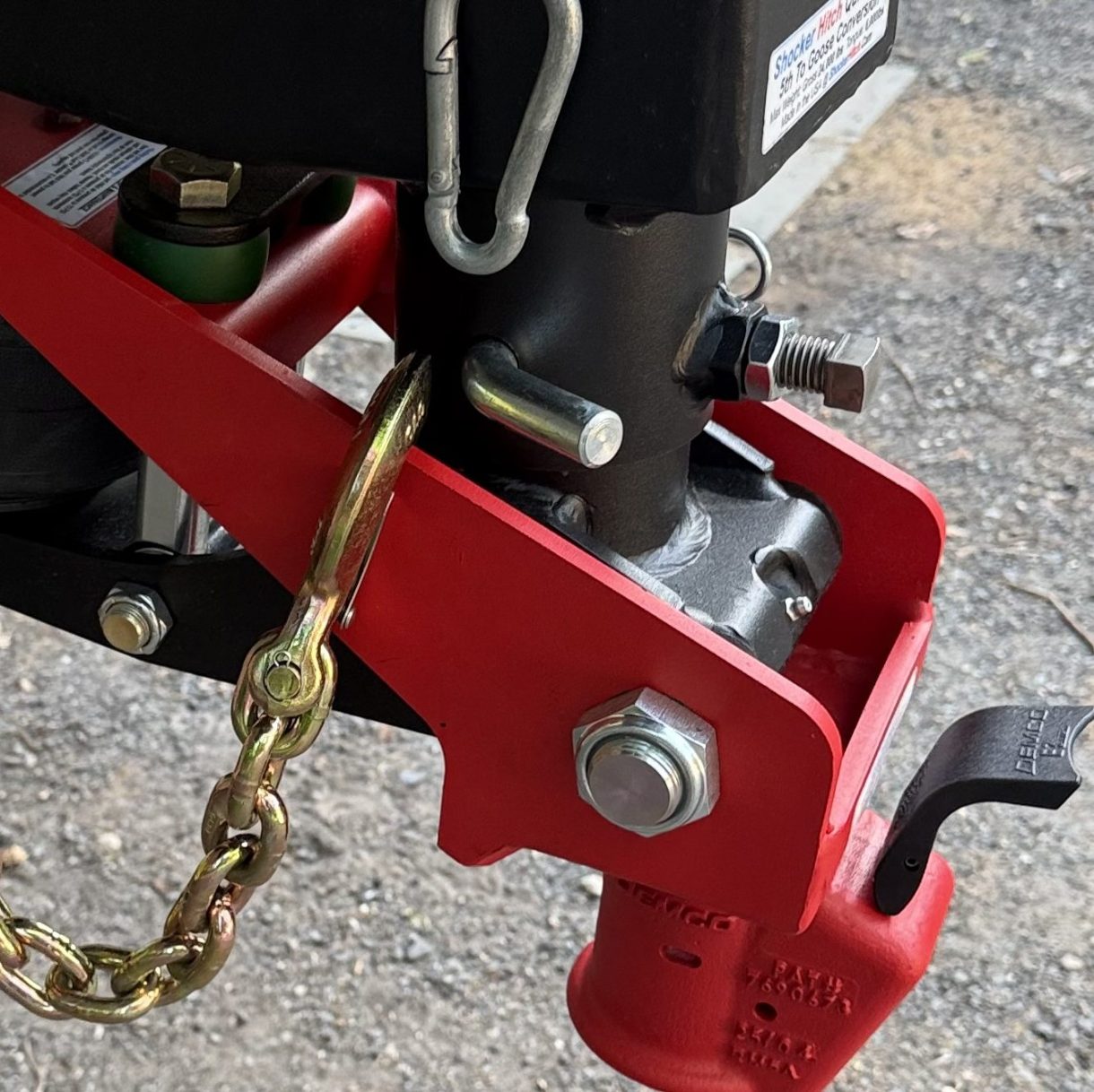 Quick Air 5th to Gooseneck with Demco Coupler (Flip Up to Release)