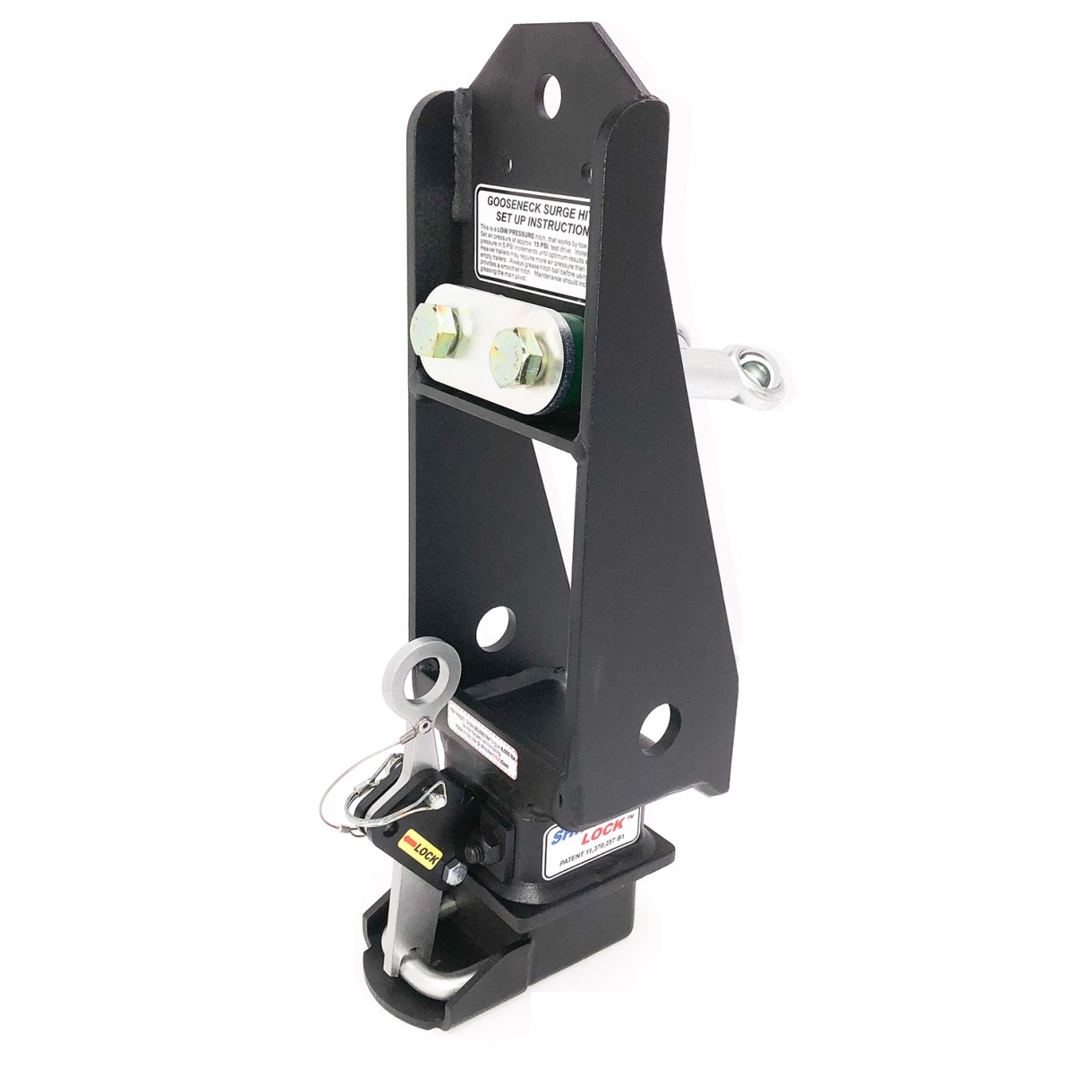 Replacement Offset Goose Air Frame with Shift Lock Coupler - Includes Handle, Holder, U-Bolt, Pin w/Clip, Cam, Bumps, Heims SH-GNSURGE-BLK-9