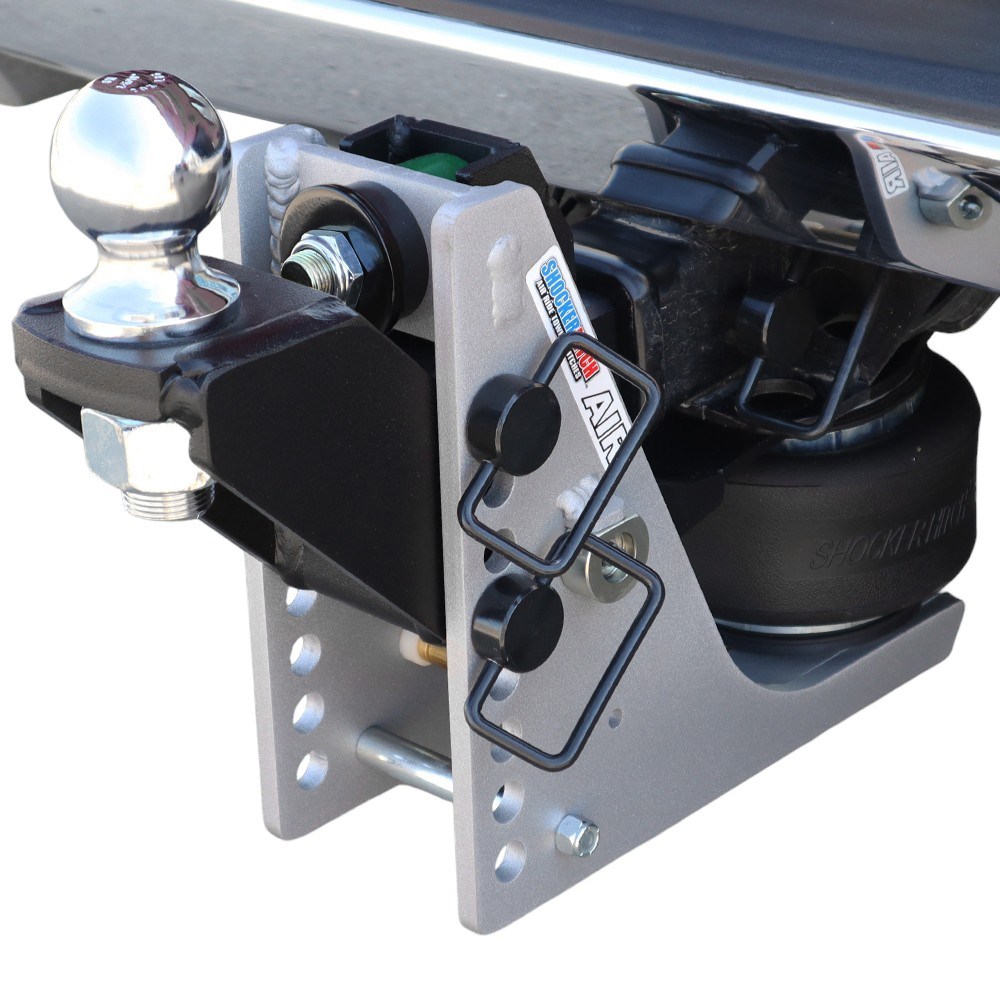 10K Air Hitch & Raised Mount w/ 2-5/16" Ball Installed