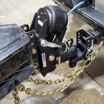 Shocker Air Tongue Mount & Wallace 2" Ball Coupler Installed - Side View