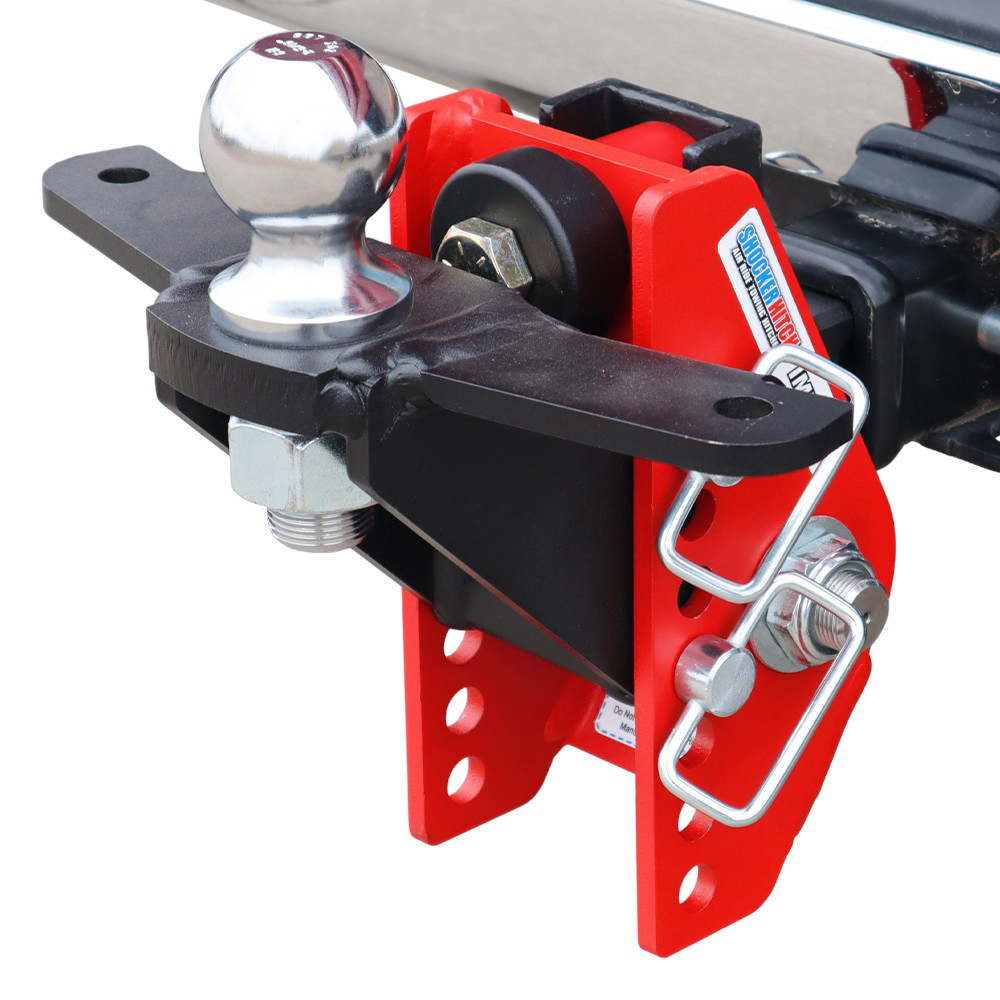 14K Impact Dual Cushion Receiver Hitch w/ Raised Ball Mount w/ Sway Tabs & 2-5/16" Ball