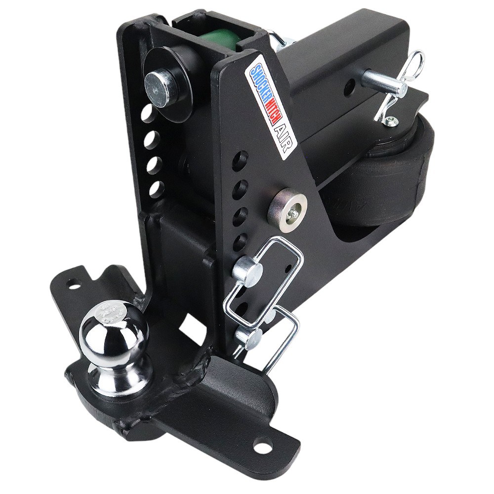 14K Max Black Air Hitch & Sway Tab Drop Mount w/ 2-5/16" Ball - 2-1/2" Receiver