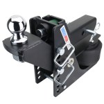 14K Max Black Air Hitch & Raised Mount w/ 2" Ball - 2-1/2" Receiver
