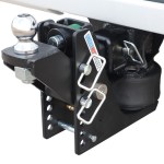 14K Max Black Air Hitch & Raised Mount w/ 2" Ball Installed