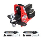 Shocker HD Air Hitch Chrome Combo Ball & Sway Control Towing Kit - 2-1/2" Receiver