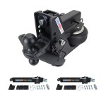Shocker HD Max Black Air Hitch Black Combo Ball & Sway Control Towing Kit - 2-1/2" Receiver