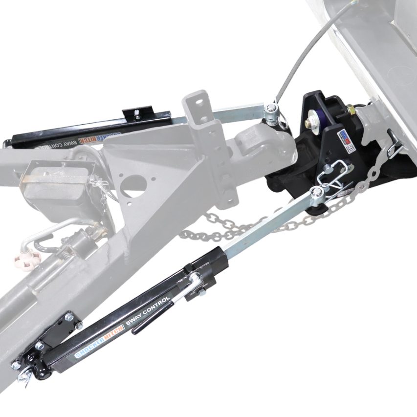 20K HD Max Black Air Hitch & Black Combo Ball with Dual Friction Sway Bar Kit