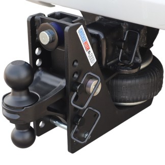 HD Max Black Air Hitch & Black Combo Ball Installed