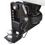 20K HD Max Black Air Hitch & Drop Mount w/ 2" Ball Installed