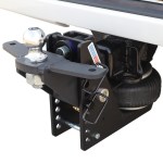 20K HD Max Black Air Hitch & Sway Tab Raised Mount w/ 2" Ball Installed