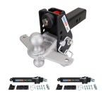 Shocker 20K Impact Max Dual Cushion Hitch Combo Ball & Sway Control Towing Kit - 2-1/2" Receiver