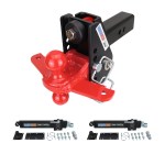 Shocker 20K Impact Max Dual Cushion Hitch Red Combo Ball & Sway Control Towing Kit - 2-1/2" Receiver