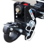 20K Impact Max Dual Cushion Receiver Hitch w/ 10-Ton Pintle Hook Channel Style