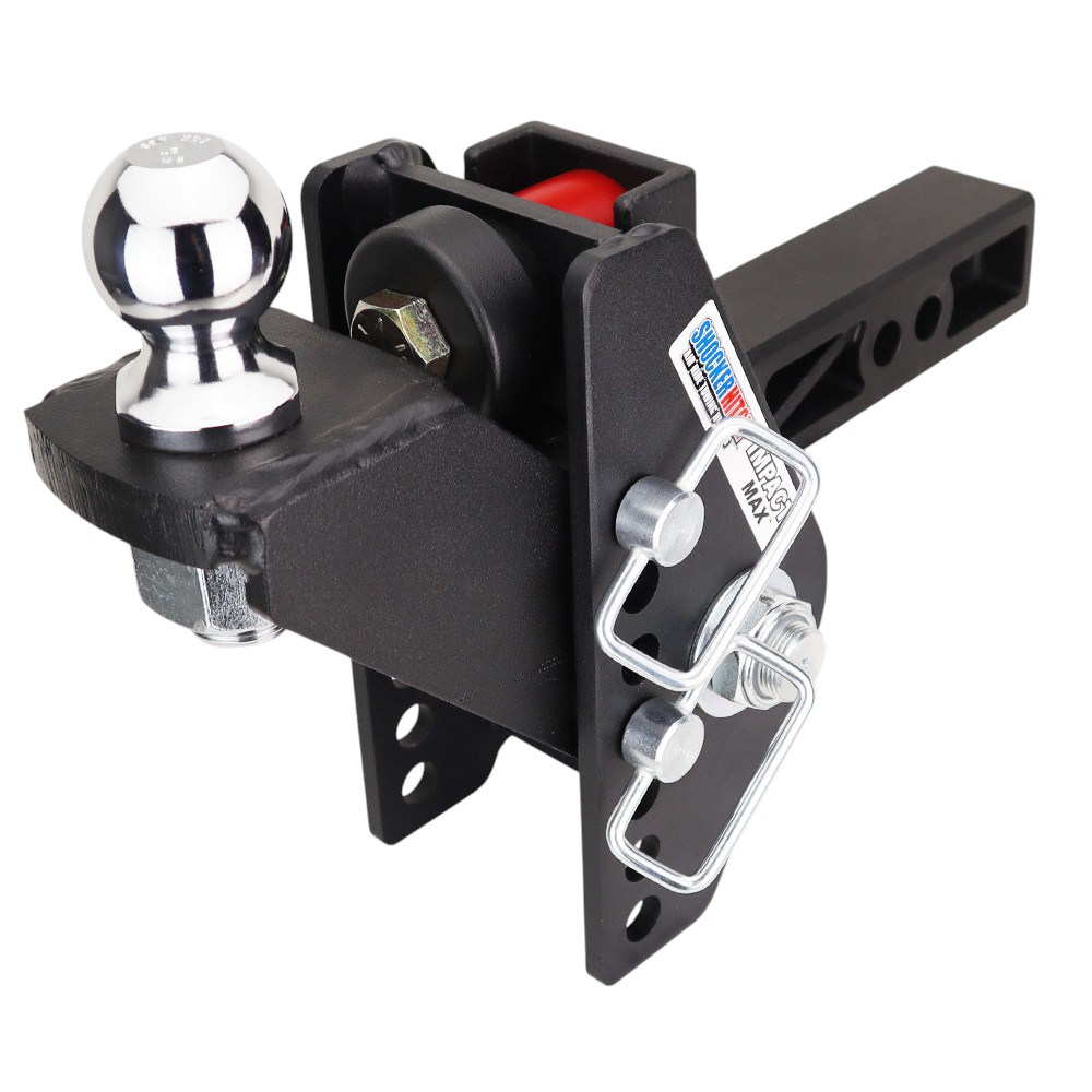 20K Impact Max Dual Cushion Hitch w/ Raised Ball Mount & 2" Ball - For 2" Receiver