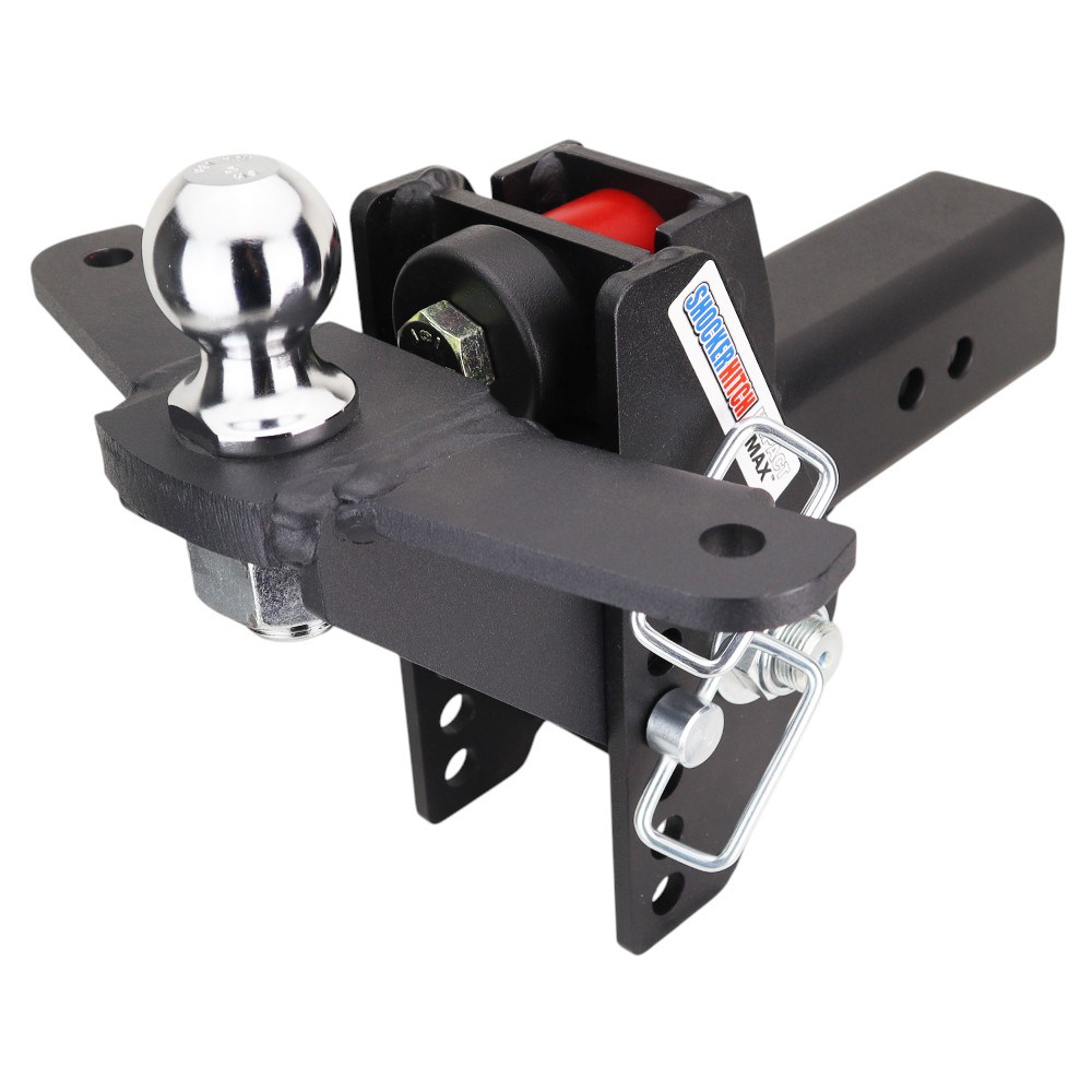 20K Impact Max Dual Cushion Hitch w/ Raised Ball Mount w/ Sway Tabs & 2" Ball - For 3" Receiver