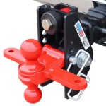 20K Impact Max Dual Cushion Receiver Hitch w/ Red Combo Ball w/ Sway Tabs