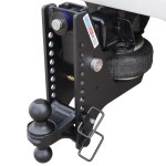 20K Super Drop Max Black Air Hitch & Black Combo Ball Installed