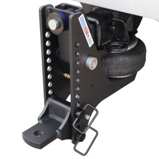 20K Super Drop Max Black Air Hitch & Drawbar Installed
