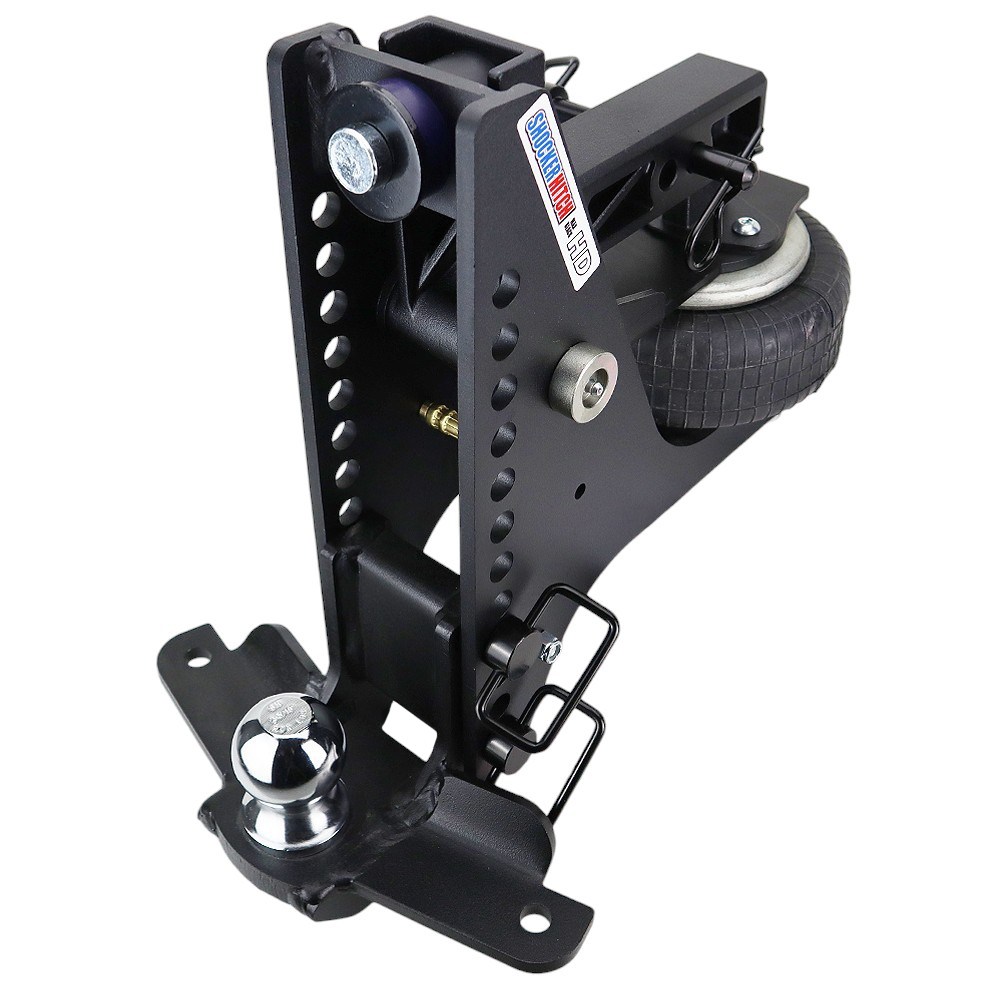 20K Super Drop Max Black Air Hitch & Sway Tab Drop Mount w/ 2-5/16" Ball - 2" Receiver
