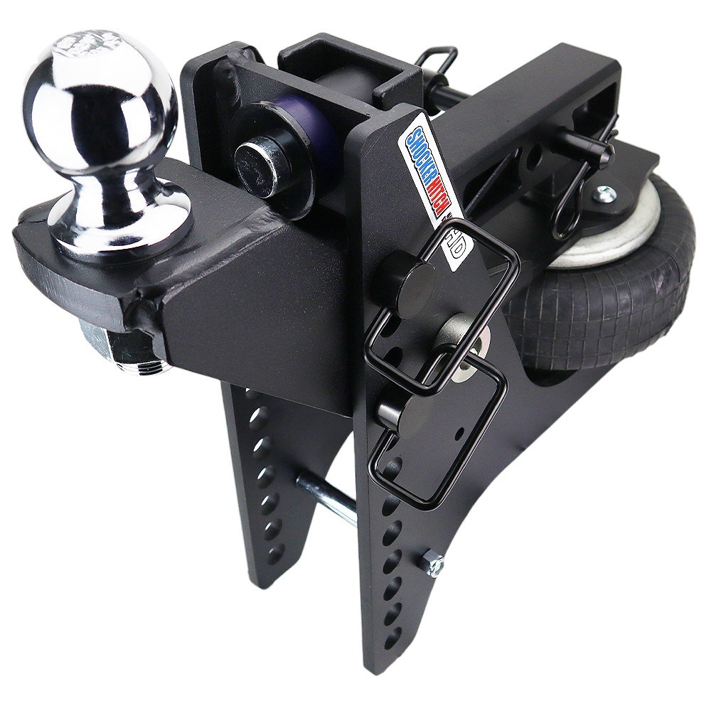 20K Super Drop Max Black Air Hitch & Raised Mount w/ 2-5/16" Ball - 2" Receiver