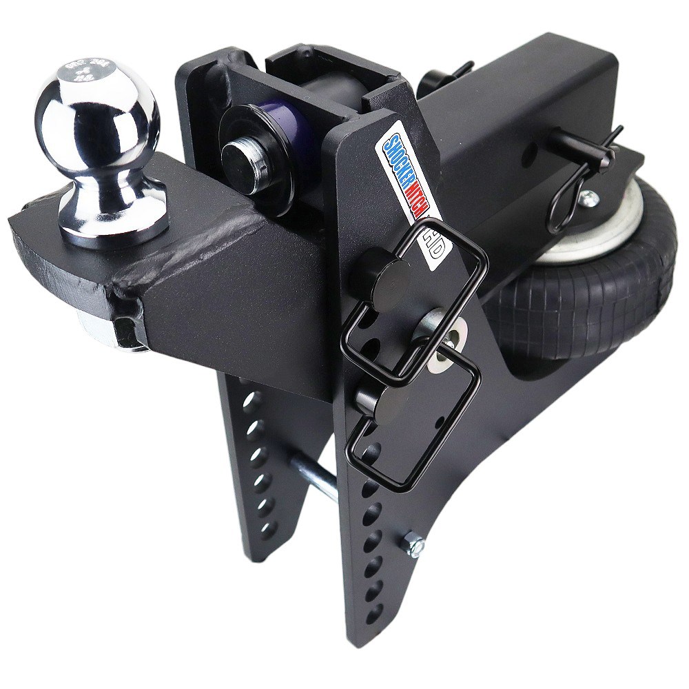 20K Super Drop Max Black Air Hitch & Raised Mount w/ 2" Ball - 2-1/2" Receiver