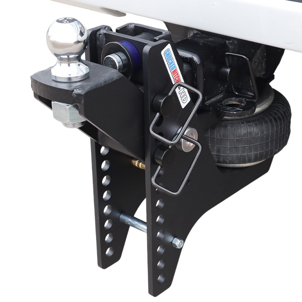 20K Super Drop Max Black Air Hitch & Raised Mount w/ 2" Ball Installed