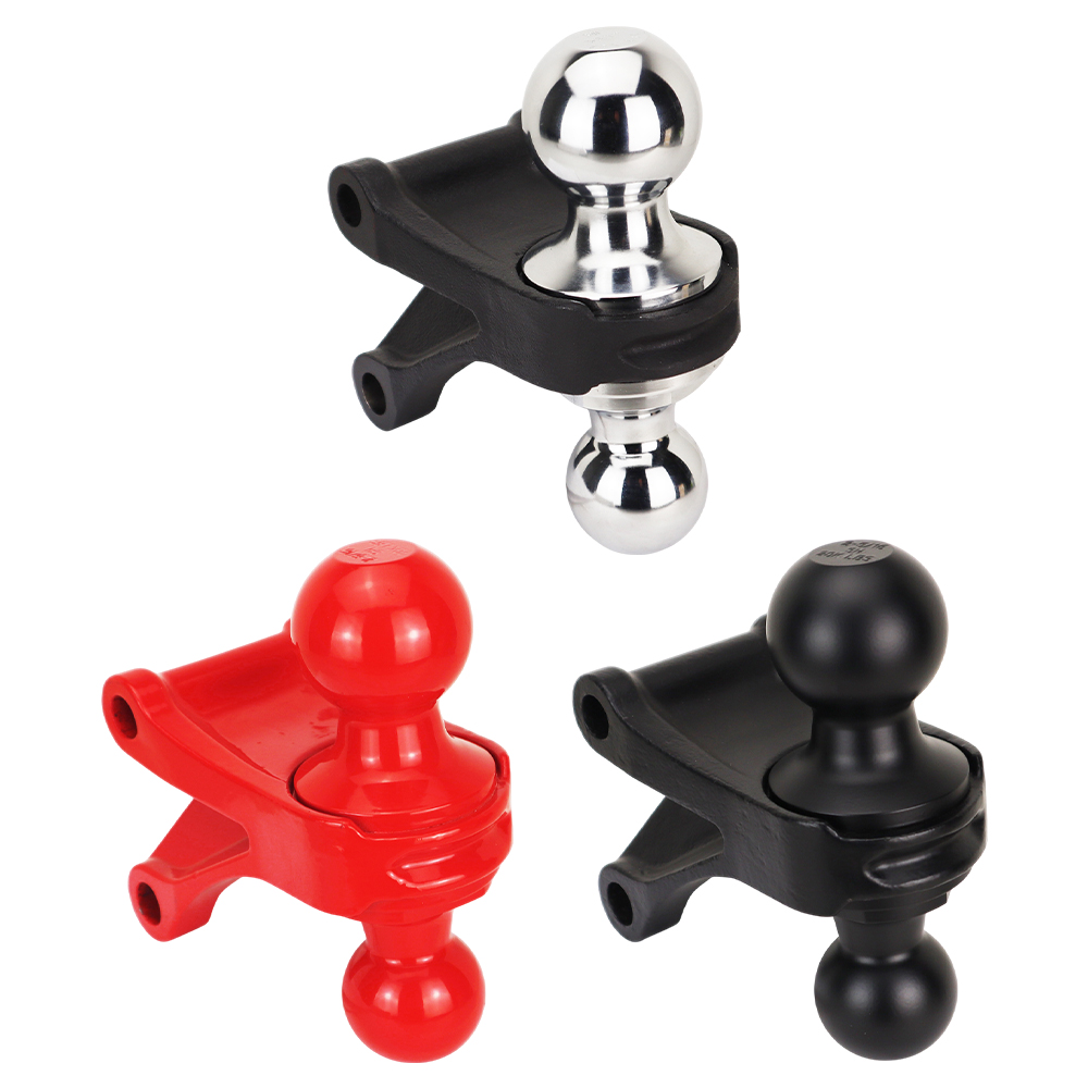 Shocker Combo Ball Mount Attachments (Chrome, Black & Red)