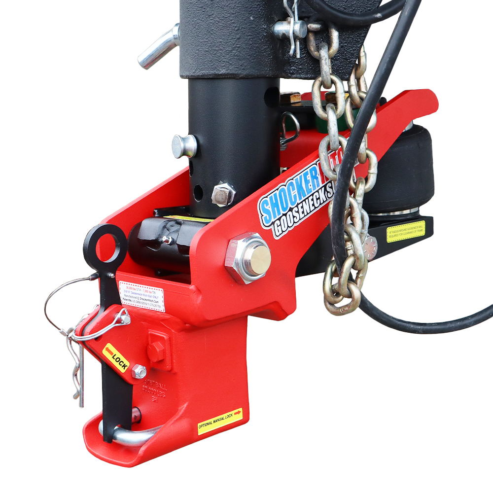 Shocker Multi-Fit Gooseneck Surge Air Hitch & Shift Lock Coupler