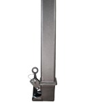 Shocker Square Gooseneck Stem with Shift Lock Coupler - Blank - No Pin Holes - Raw Steel