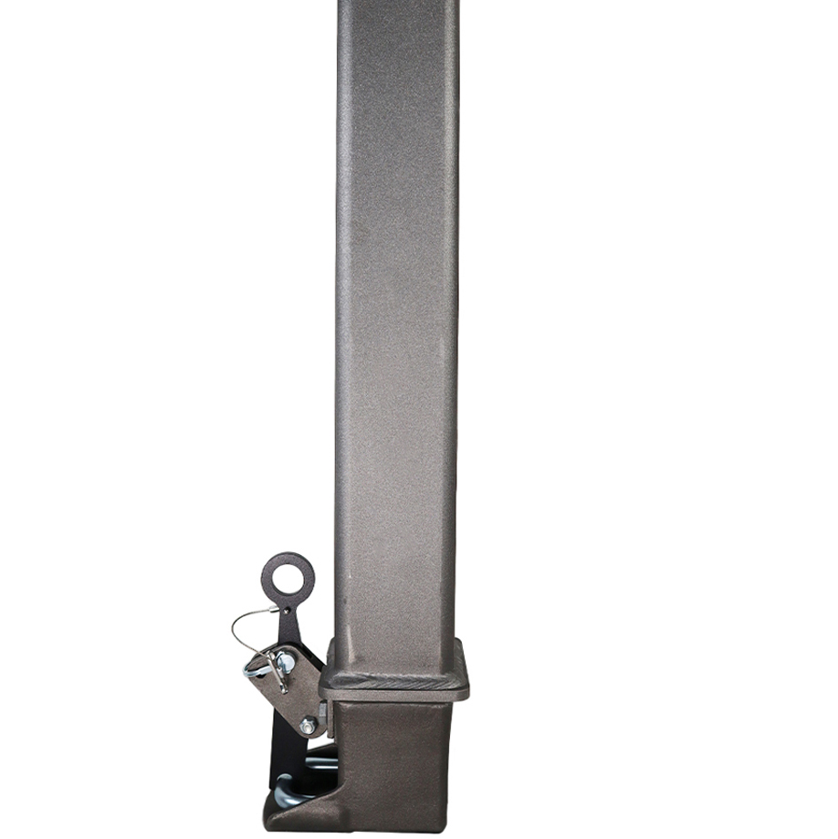 Shocker Square Gooseneck Stem with Shift Lock Coupler - Blank - No Pin Holes - Raw Steel