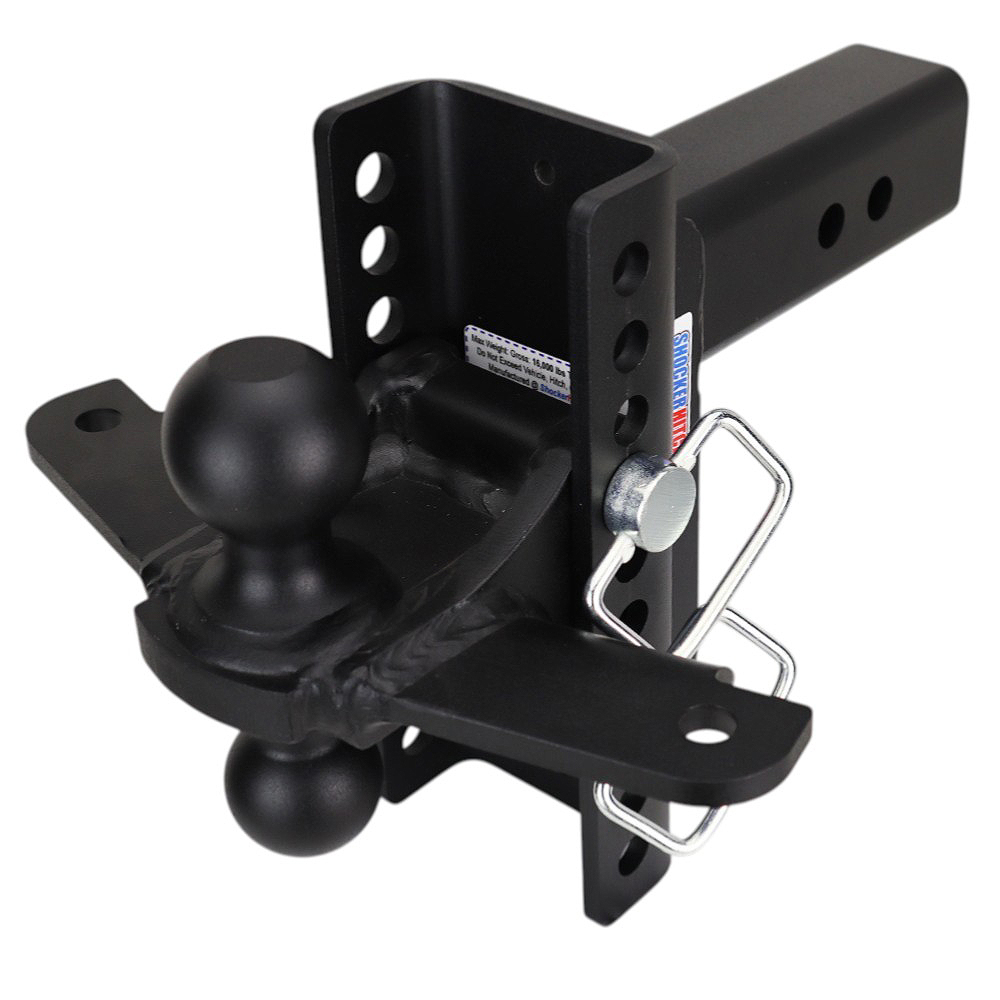 Shocker XR Hitch & Black Combo Balls with Sway Tabs - 10-Hole - For 2-1/2" Receiver