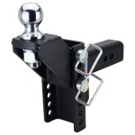 Shocker XR Raised Hitch with 2-5/16" Ball - For 2-1/2" Receiver - 8-Hole Channel