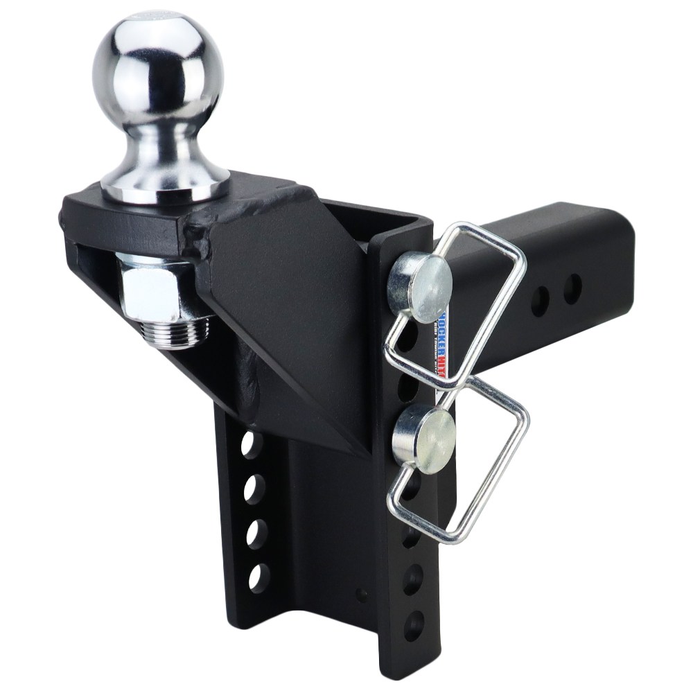 Shocker XR Raised Hitch with 2-5/16" Ball - For 2-1/2" Receiver - 8-Hole Channel