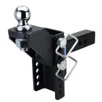 Shocker XR Raised Hitch with 2" Ball - For 2" Receiver - 8-Hole Channel
