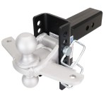 Shocker XR Hitch & Silver Combo Balls with Sway Tabs - 8-Hole - For 2-1/2" Receiver