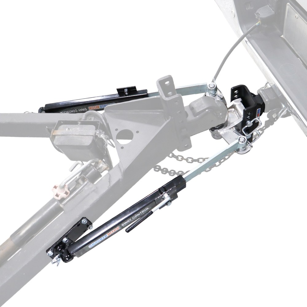 Shocker XR Drop Hitch and Combo Ball Sway Tabs Mount with Sway Arms (sway arms sold separately)