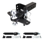 XR (8-Hole) Dual Sway Towing Kit with Chrome Combo Ball - Fits 2-1/2" Receiver