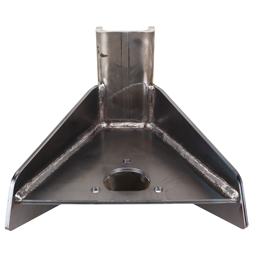 Vertical Channel Weld On Tongue Adapter - SH-410-Welded - Rear View