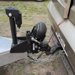 Welded Vertical Channel - Bolted onto Aluminum Trailer A-Frame - Motorhome