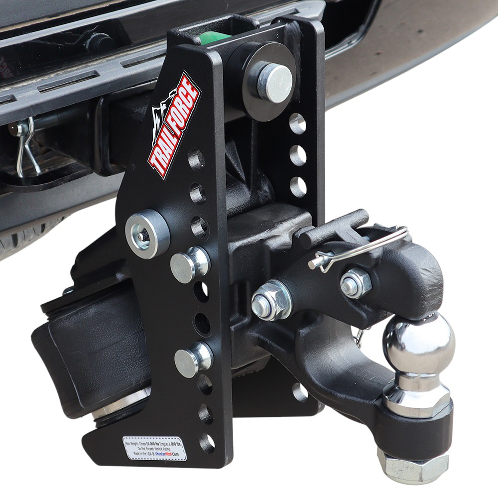 Trail Force Air Hitch & 8-Ton Pintle Hook w/ 2" Ball Channel Style Installed On 2" Receiver