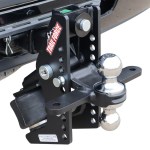 Trail Force Air Hitch & Chrome Combo Ball Mount w/ Sway Tabs Installed On 2" Receiver