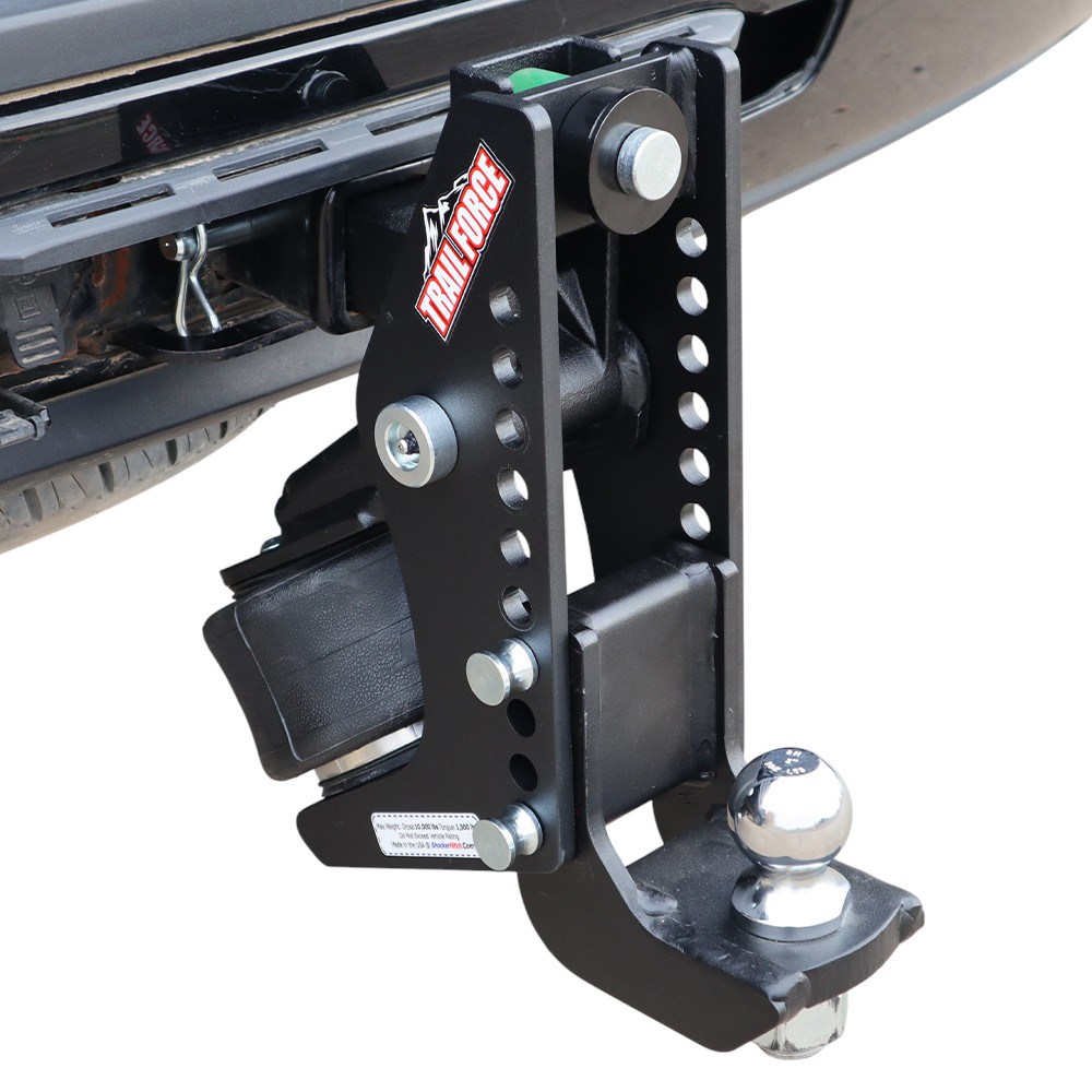 Trail Force Air Hitch & Drop Ball Mount w/ 2" Ball Installed On 2" Receiver