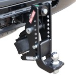 Trail Force Air Hitch & Drop Ball Mount w/ 2" Ball Installed On 2" Receiver