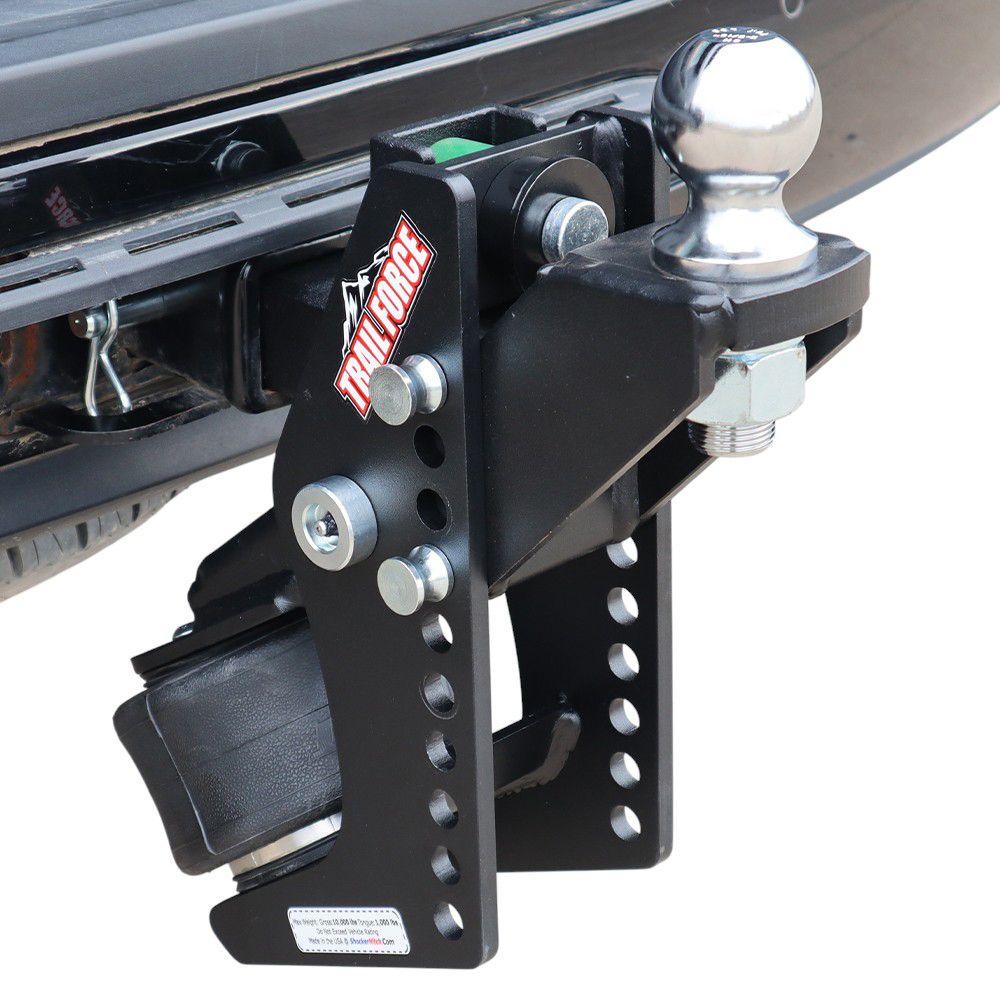Trail Force Air Hitch & Raised Ball Mount w/ 2-5/16" Ball Installed On 2" Receiver