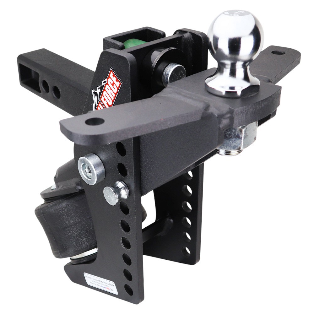 Trail Force Air Hitch & Raised Ball Mount w/ 2" Ball w/ Sway Tabs - 2" Receiver