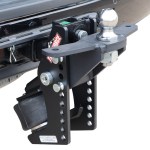 Trail Force Air Hitch & Raised Ball Mount w/ 2" Ball w/ Sway Tabs Installed On 2" Receiver