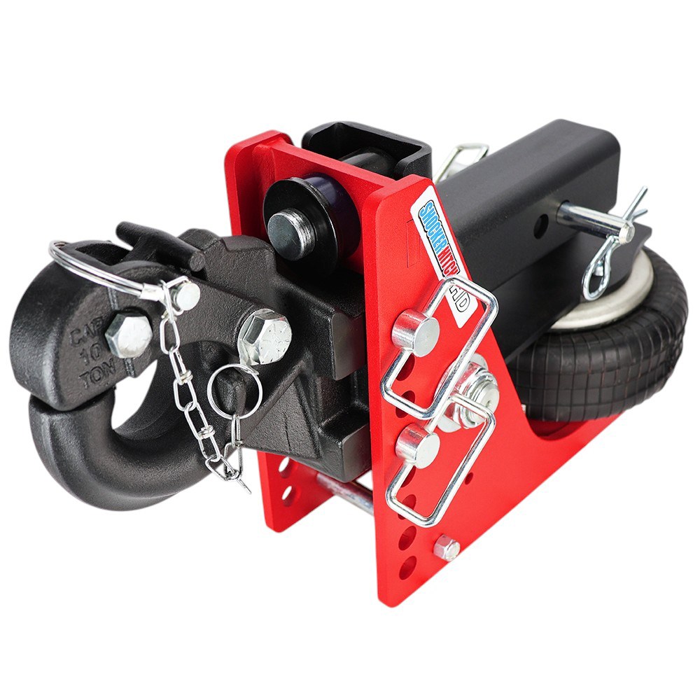 20K HD Air Hitch & Raised 10-Ton Pintle - 2-1/2" Receiver