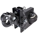20K HD Max Black Air Hitch & Raised 10-Ton Pintle - 2-1/2" Receiver