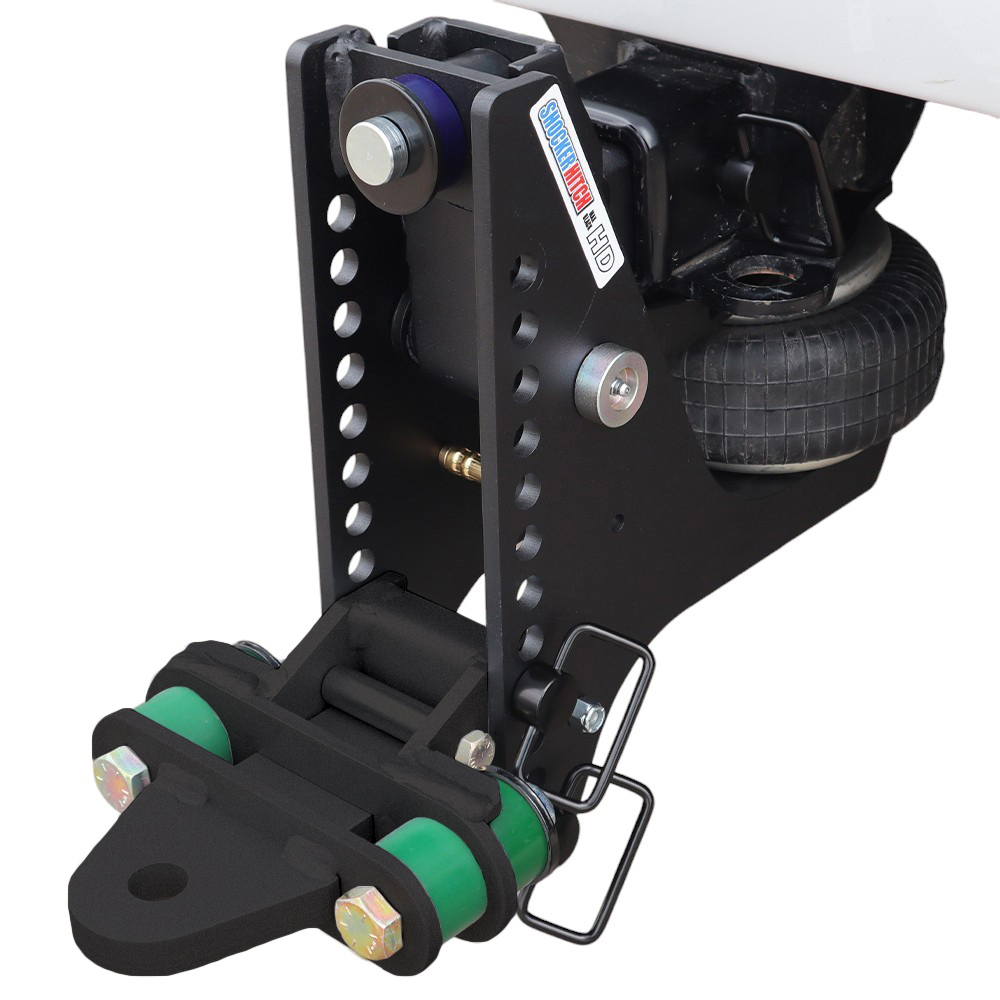 20K Super Drop Max Black Air Hitch & Cushioned Drawbar Installed